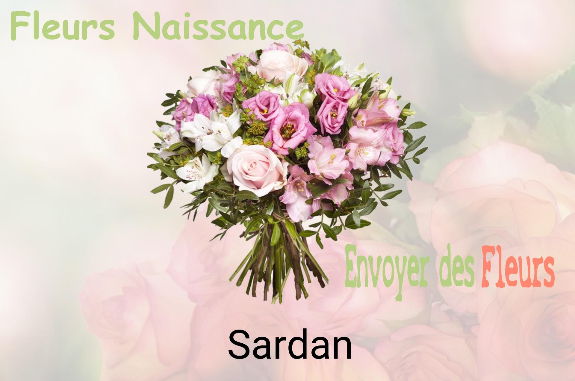 Bouquet de fleurs de naissance livré à Sardan